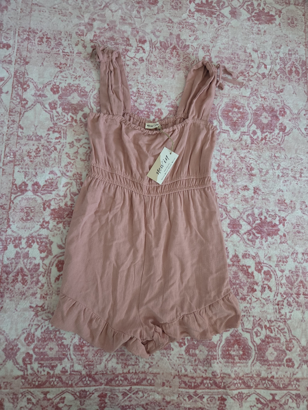 NWT Pink Ruffle Romper - Woman's
